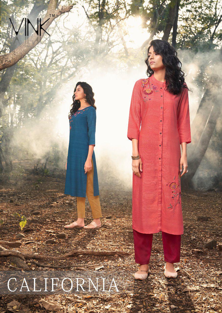 California By Vink Viscose Handloom Casual Wear Ladies Kurti Collection