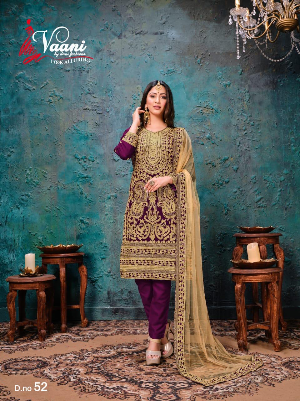 Dani Fashion Vaani Vol 5 Georgette Straight Fancy Salwar Suit