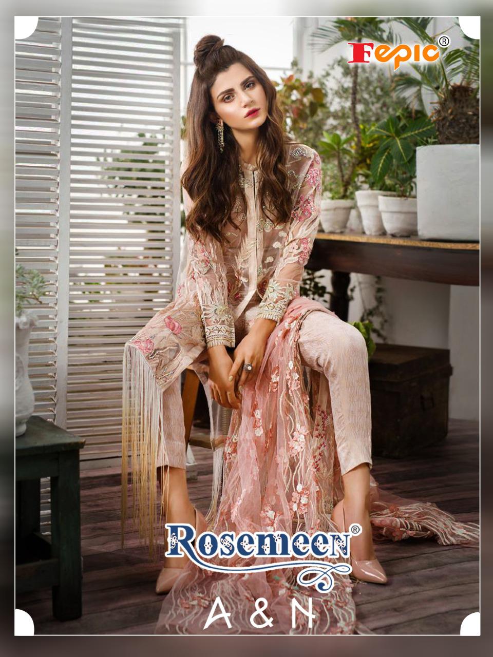 Fepic Rosemeen A And N Georgette Embroidered Pakistani Salwar Suits Exporter