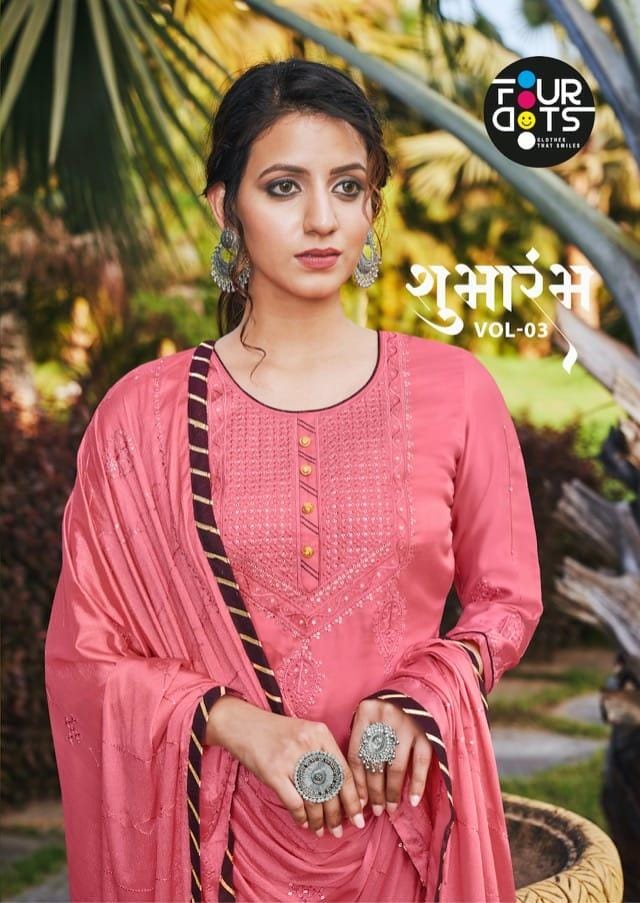 Fourdots Shubharambh Vol 3 Modal Satin Classy Look Salwar Suits