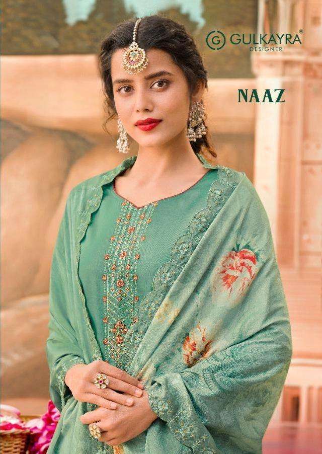 gulkayra present naaz jam silk embroidery best price suits collection