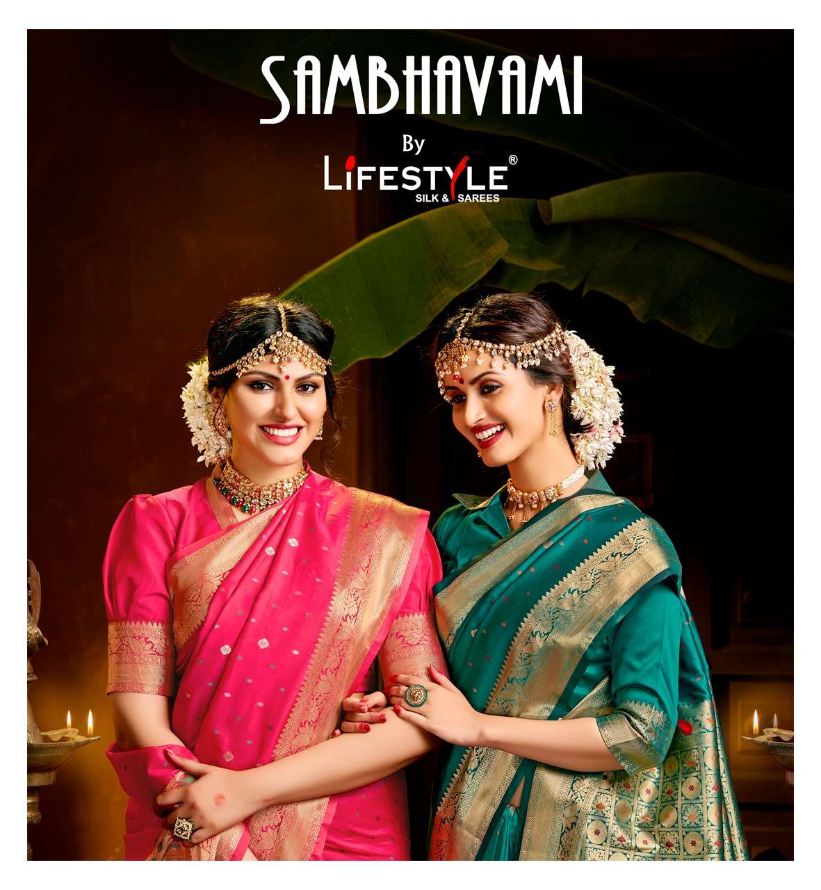 lifestyle present sambhavami lichi silk rich pallu saree collection