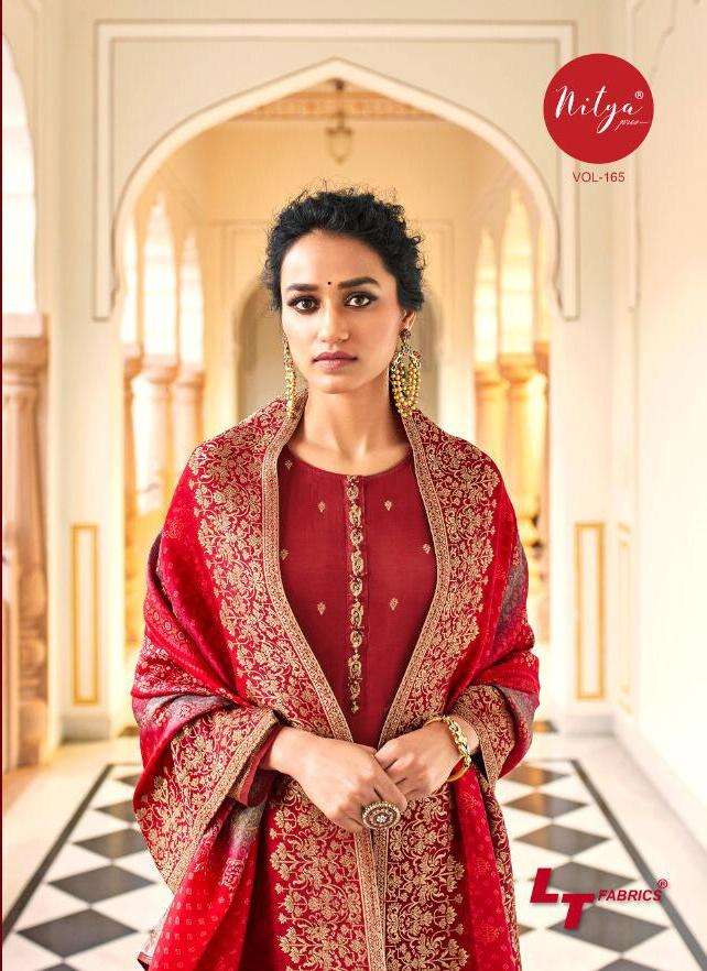 lt nitya vol 165 dola jacquard with handwork wedding suits wholesaler