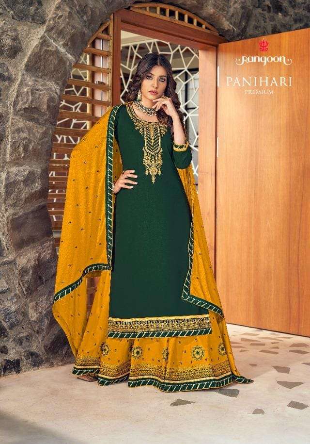 panihari premium by rangoon rayon cotton readymade lehenga style suits