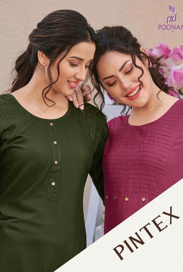 Poonam Pintex Rayon Formal Wear Kurti Supplier