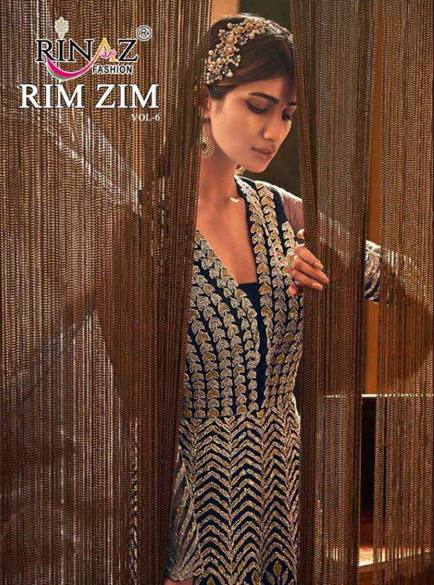 rinaz rim zim vol 6 exclusive party wear long suit supplier