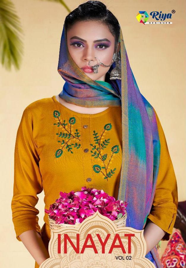 Riya Designer Inayat Vol 2 Top With Dupatta Readymade Collection