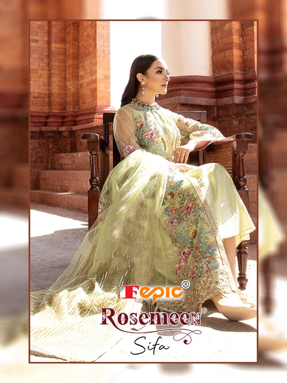 Rosemeen Sifa By Fepic Georgette Net Pakistani Good Looking Suits