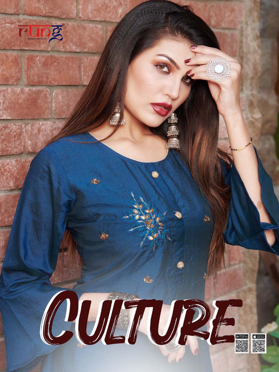 Rung Present Culture Maslin With Slub Ladies Top With Pant