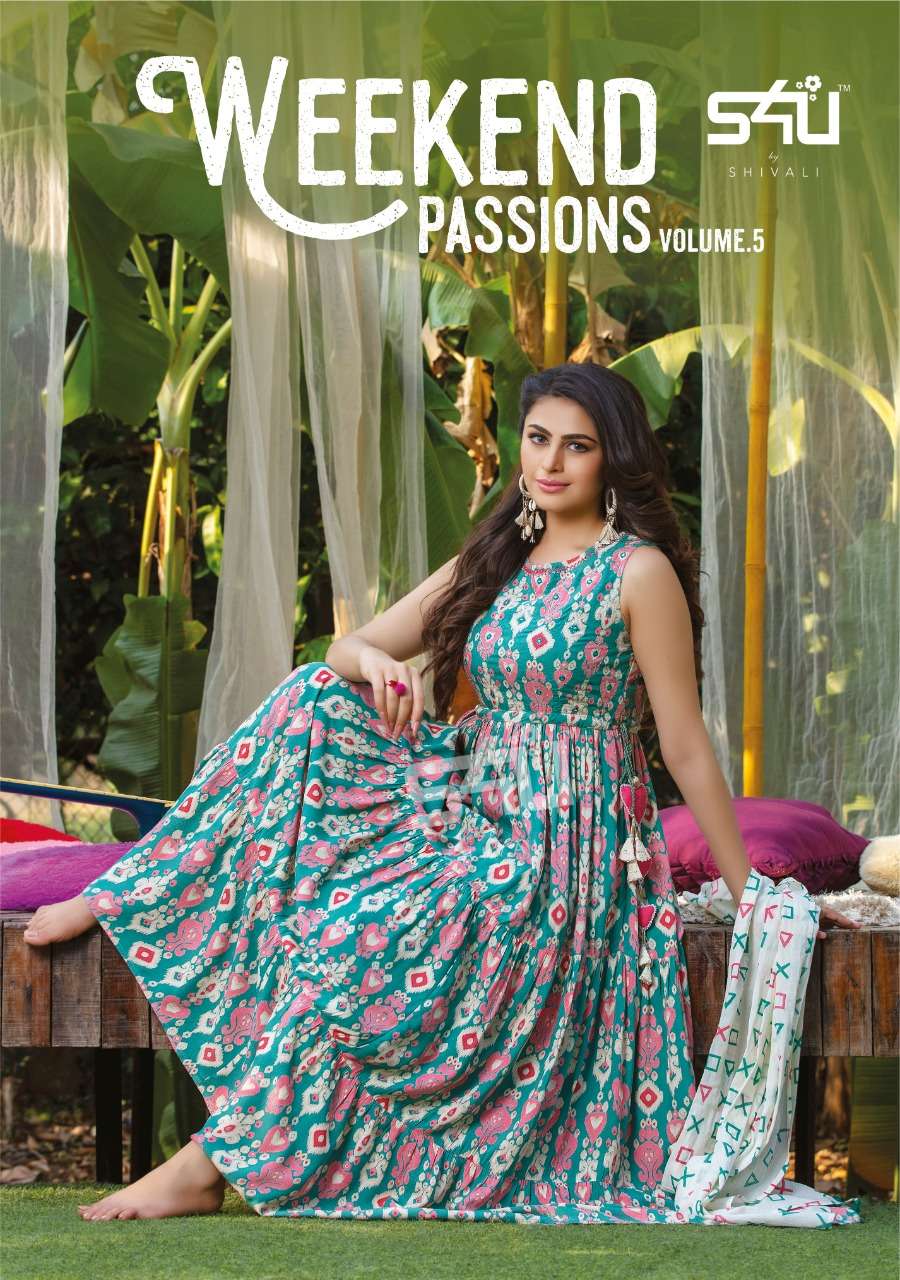 s4u weekend passions vol 5 casual dresses with scarves for women girls collection 
