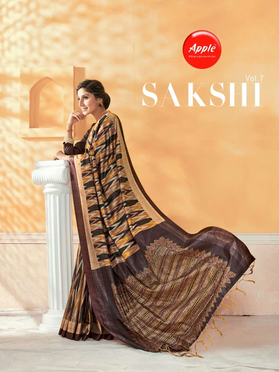 sakshi vol 7 by apple dola silk printed summer wear saree