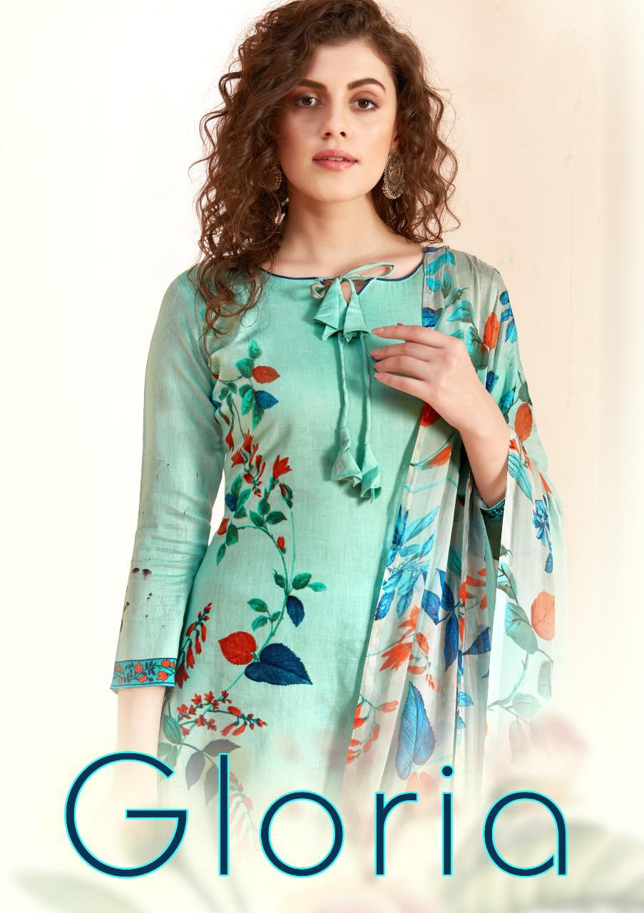 Sargam Prints Gloria Pure Jam Designer Print Casual Wear Salwar Kameez