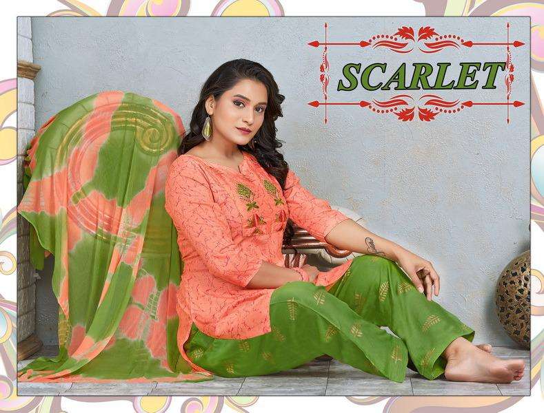 scarlet vol.1 by terndy heavy rayon three piece suit readymadeCataolog Collection Wholesaler Best Rate In Ahmedabad Surat Chennai India Uk Usa Malaysia Singapore Canada Australia