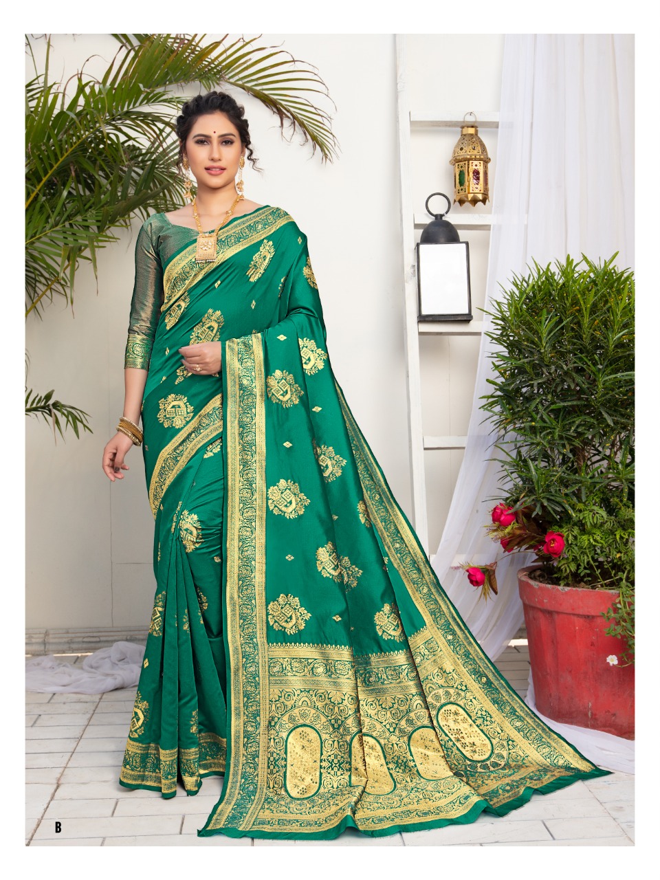 Shangrila Presents Kumkum Silk New Design Rich Lok Silk Designer Saree