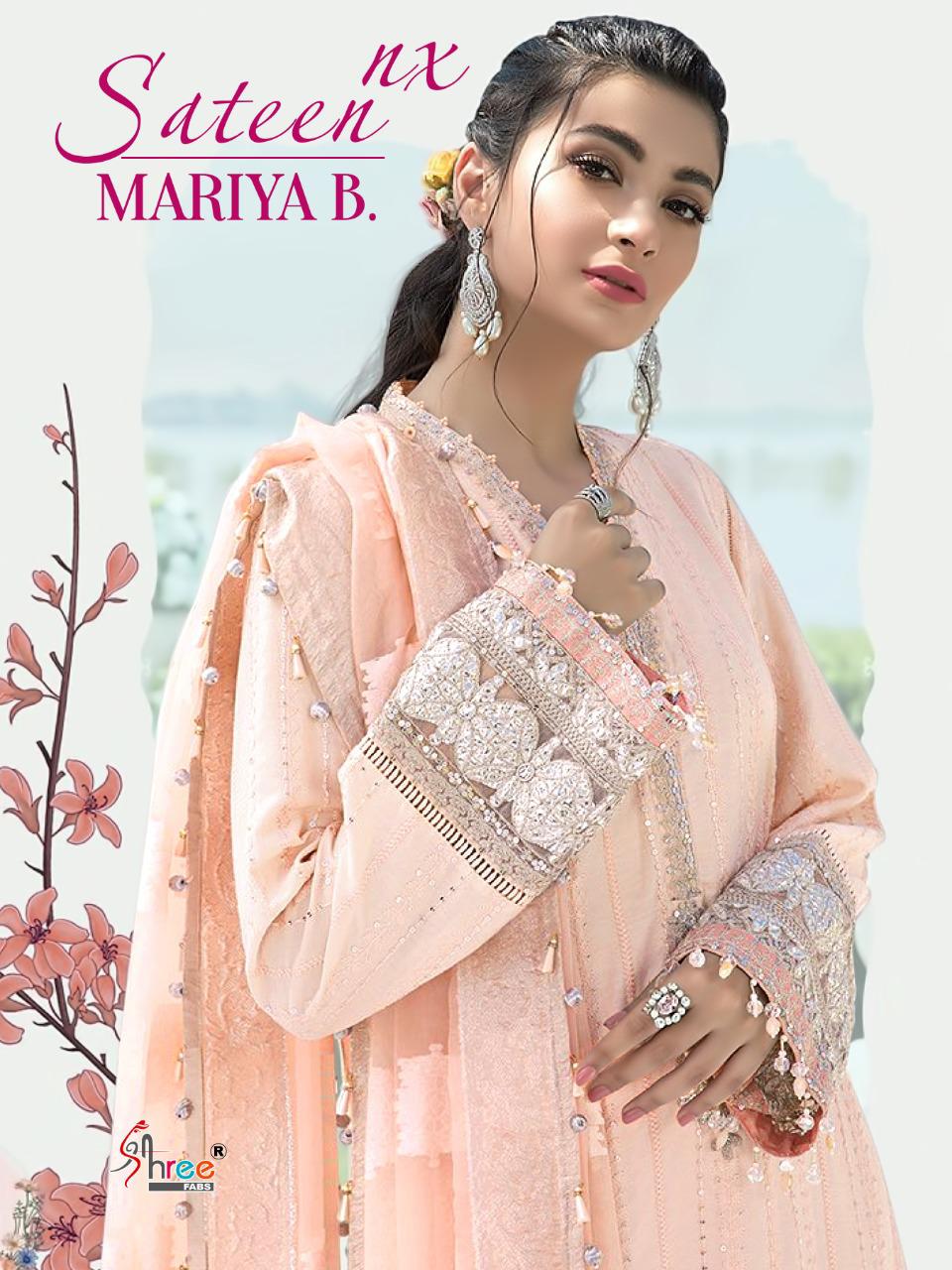 Shree Fab Sateen Maria B Nx Jam Cotton Pakistani Suits Concept In Surat Market