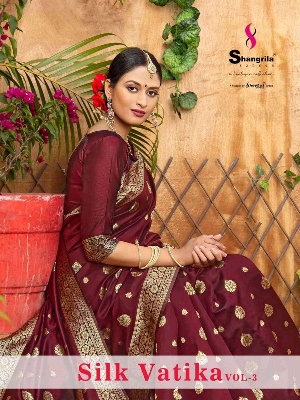 silk vatika vol 3 by shangrila silk saree with rich pallu summer wear collection