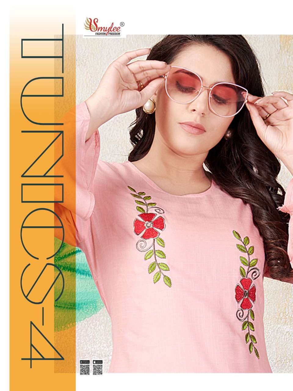 tunics vol 4 by rung slub rayon ladies short top collection