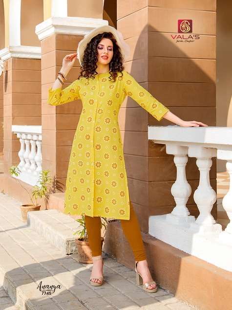 valas ananya cotton flex print kurta