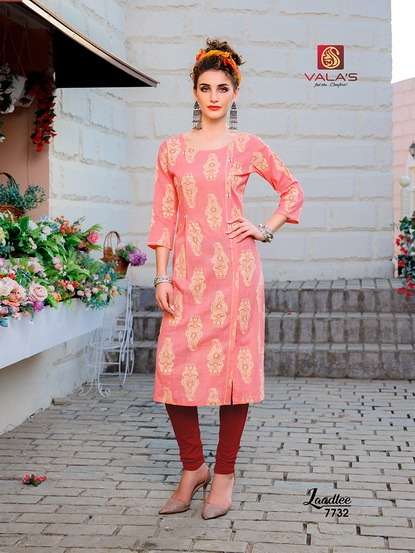 valas laadlee cotton slub kurta  