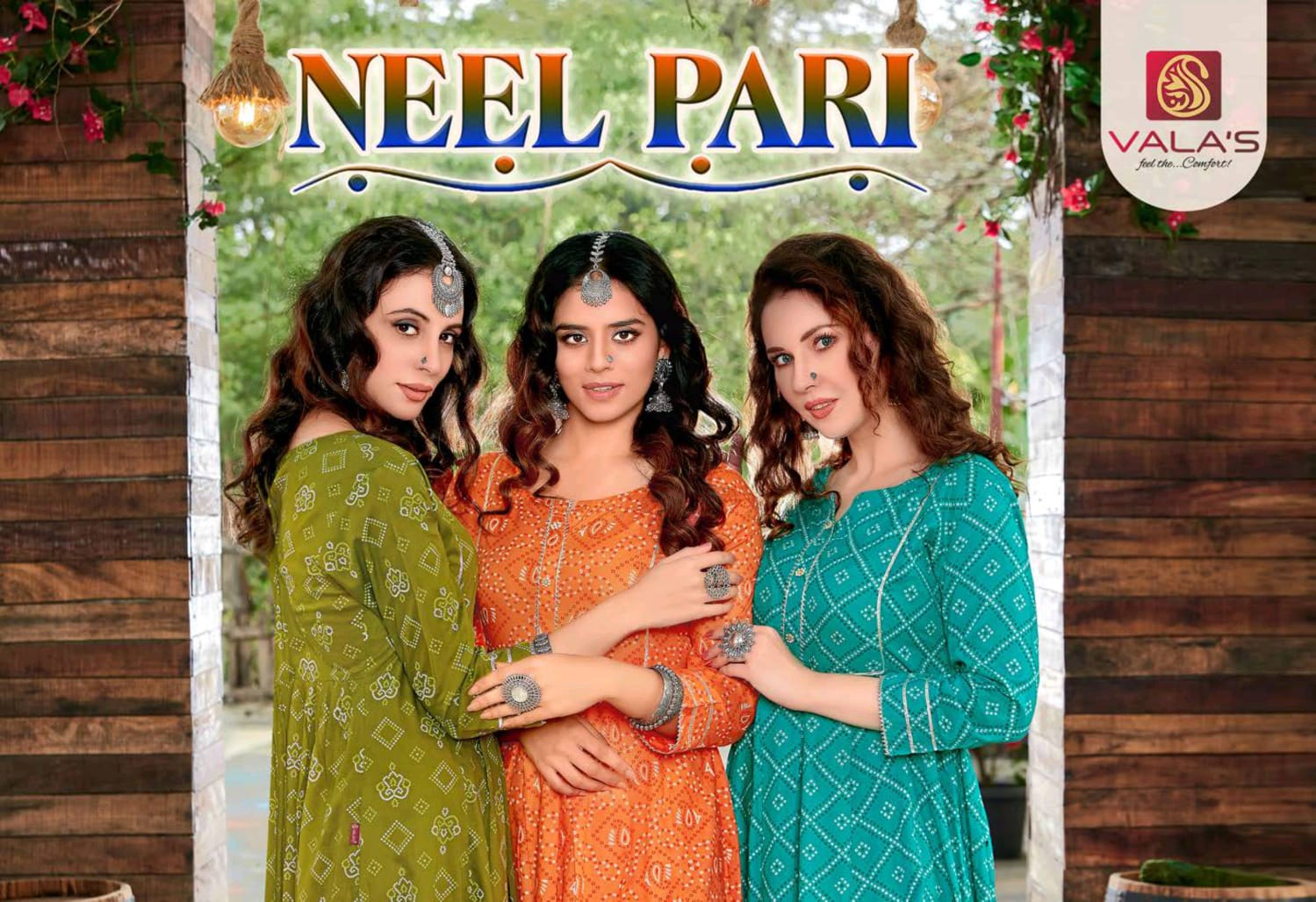 Valas Launch Neel Pari Rayon Bandhni Print Kurta Collections In India