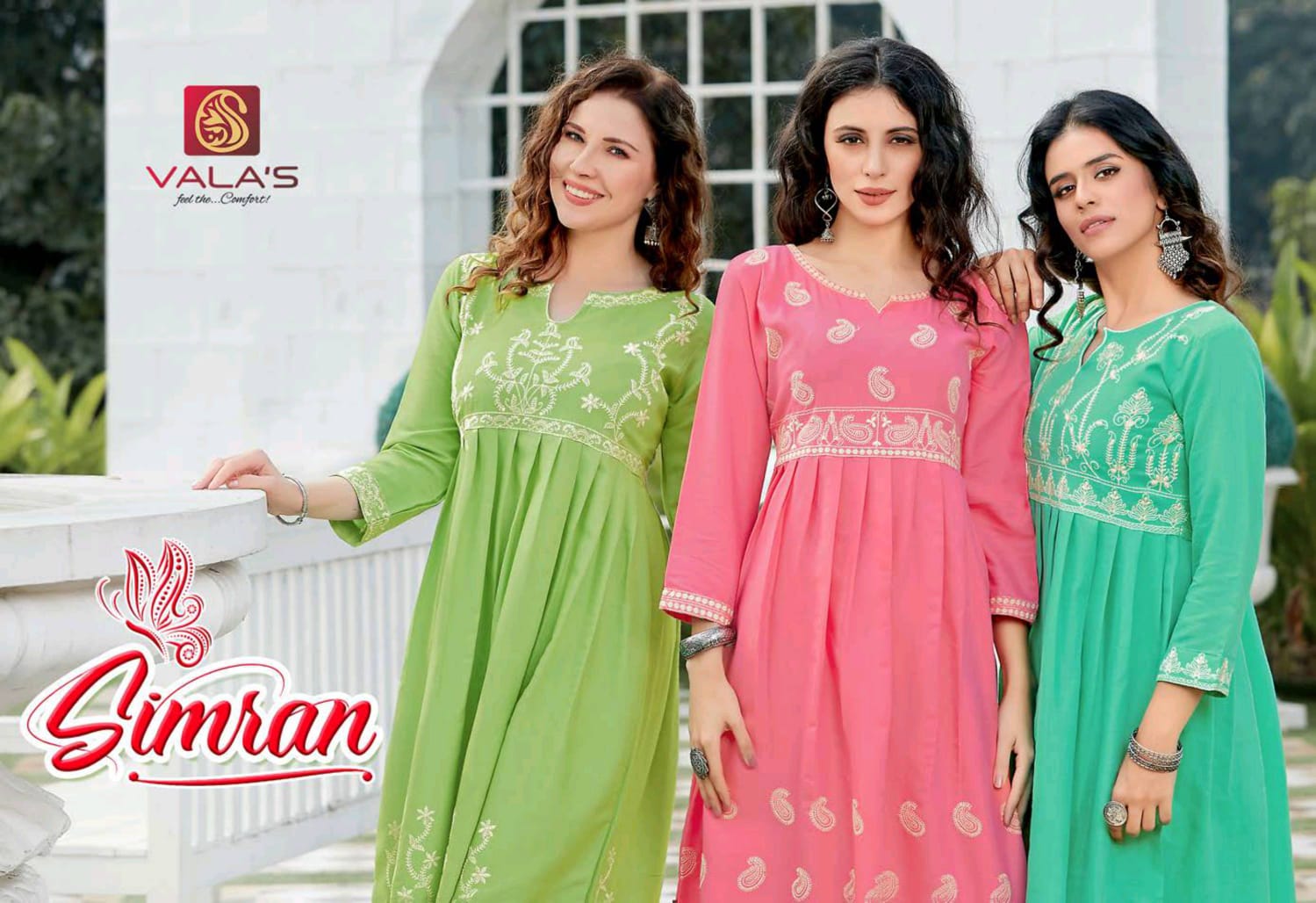 Valas Presents Simran Exclusive Rayon Good Looking Kurti Collections