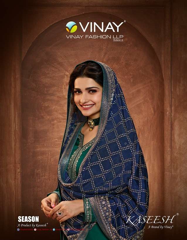 vinay present season 13381-13388 series muslin satin embroidery salwar kameez