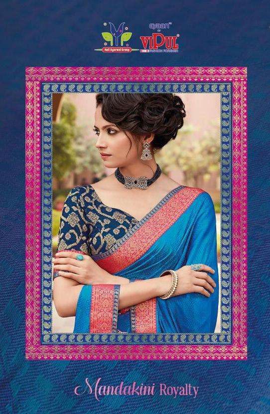 vipul present mandakini royalty party wear latest saree collection