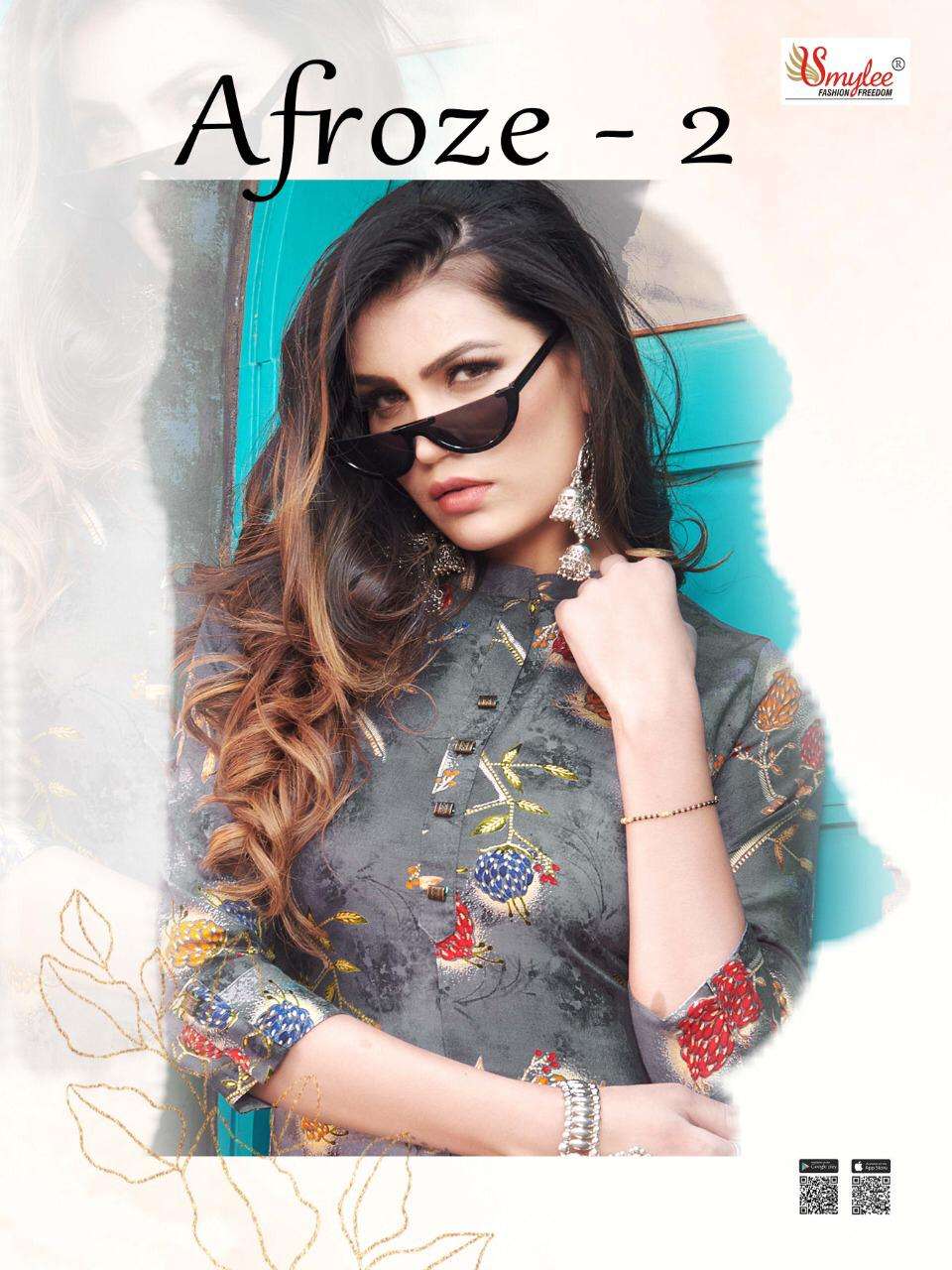 afroze vol 2 by rung rayon casual wear kurti with pant online supplier