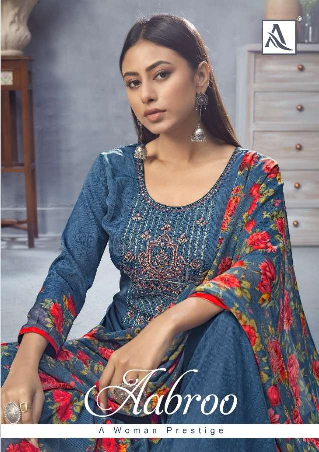 alok suit aabroo french crape casual wear lowest price salwar kameez