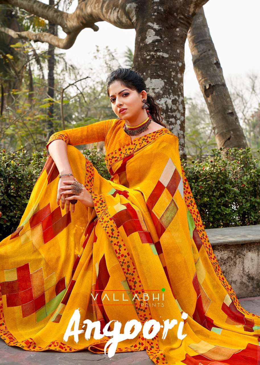 angoori by vallabhi printed georgette elegant sarees