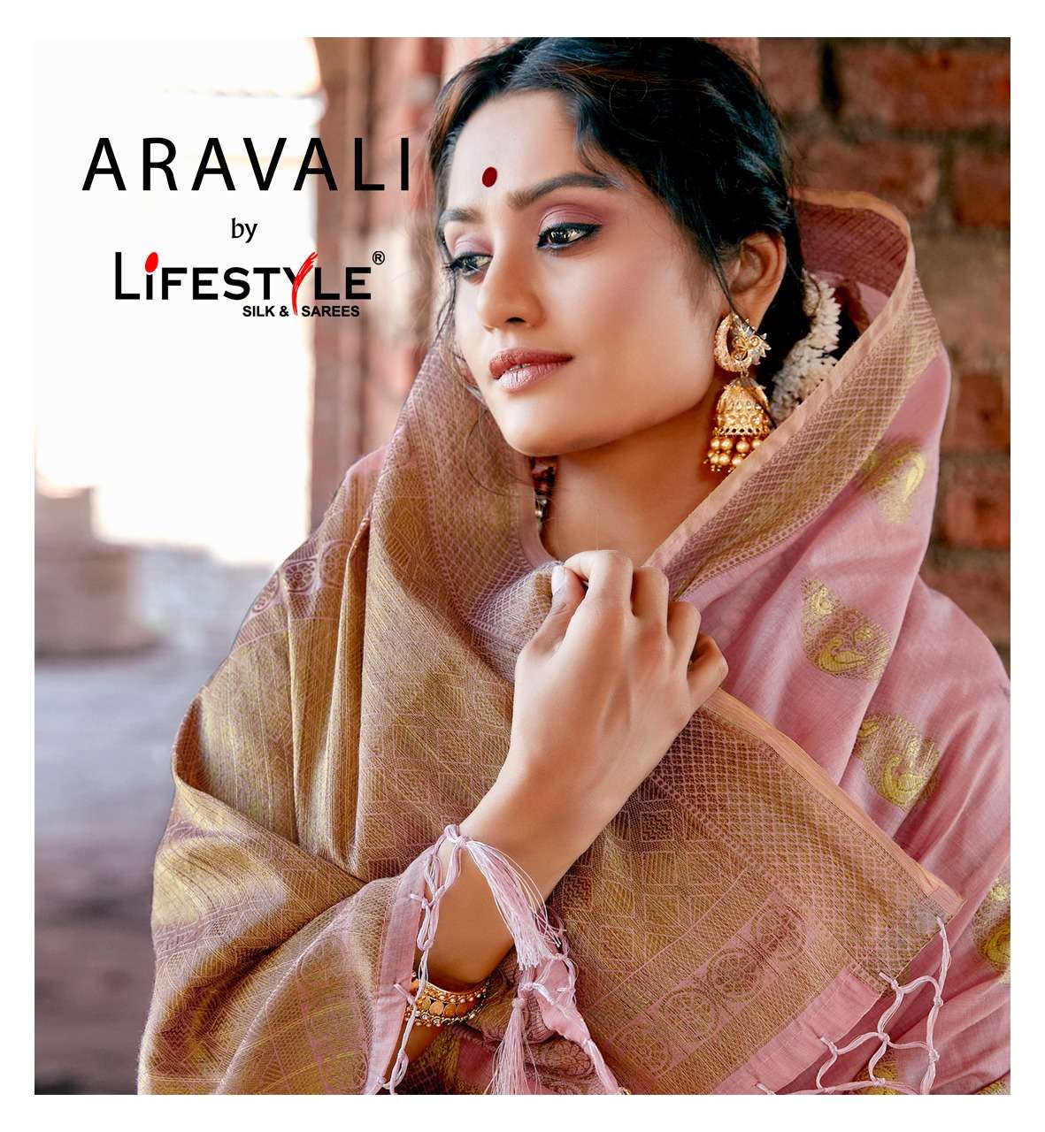 aravali by lifestyle cotton rich pallu summer wear ladies saree