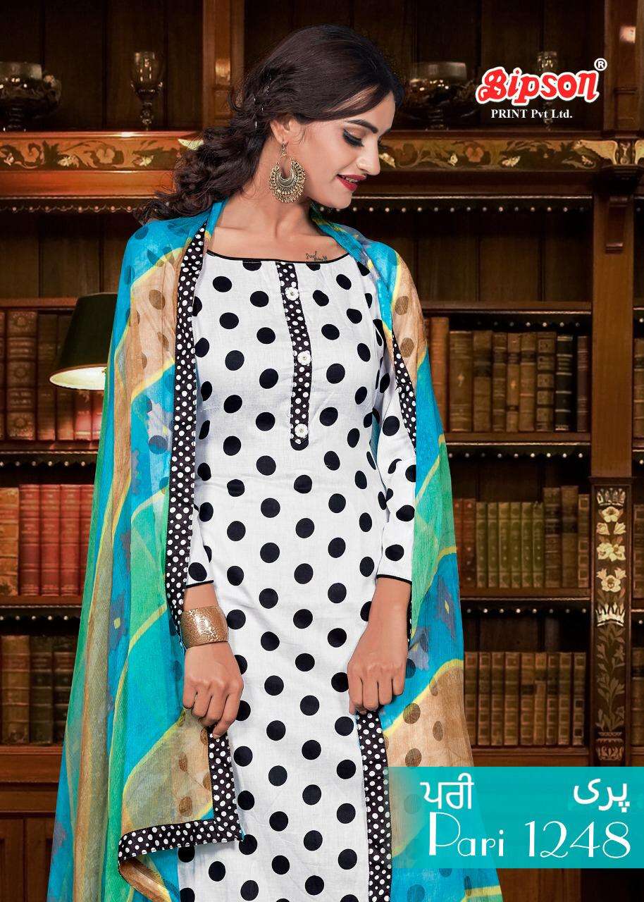 bipson pari 1248 glace cotton ladies printed suits wholesaler 