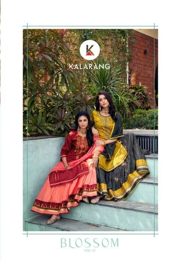 blossom vol 15 by kalarang jam silk cotton exclusive designer salwar kameez