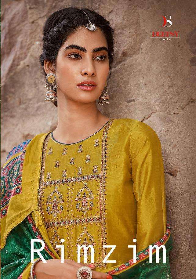 deepsy rimzim silk embroidery summer special suits collection