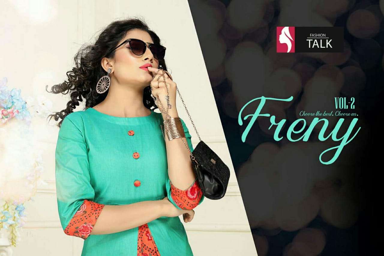 freny vol.2 by fashion talk heavy handloom cotton kurti Cataolog Collection Wholesaler Lowest Best Price In Ahmedabad Surat Chennai India Uk Usa Malaysia Singapore Canada Australia