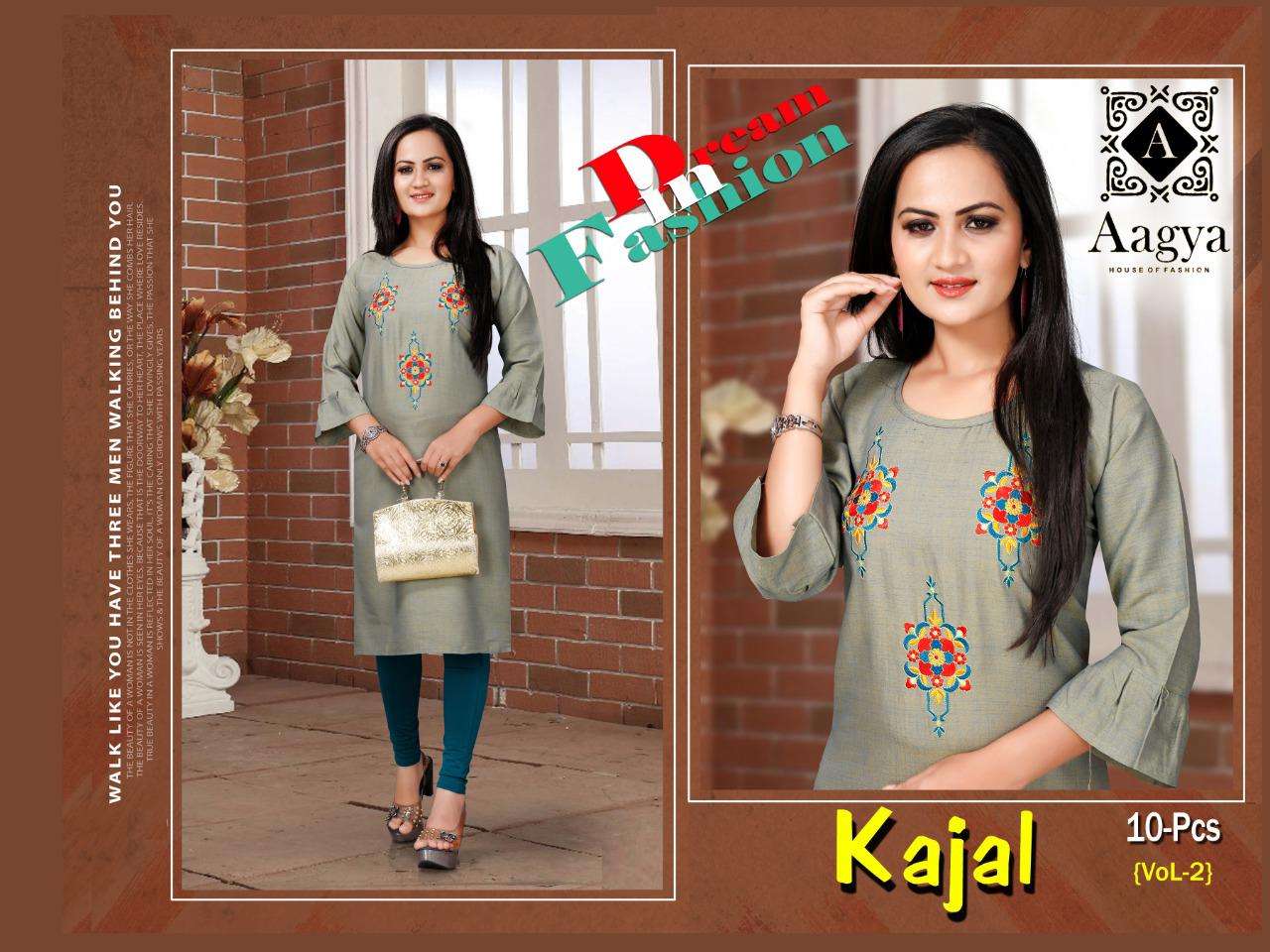 kajal vol.2 by aagya heavy reyon two tone kurti Catalog Collection Wholesaler Lowest Best Price In Ahmedabad Surat Chennai India Uk Usa Malaysia Singapore Canada Australia