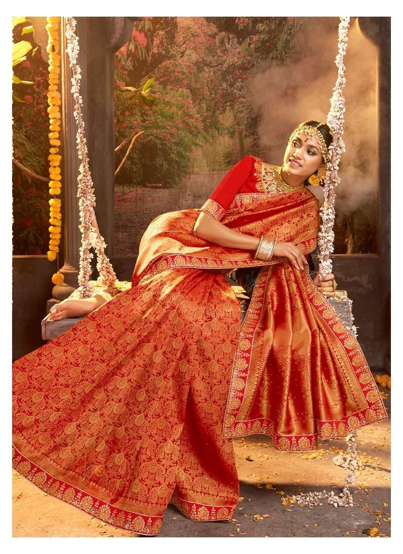 lifestyle ladli bahu silk ethnic wedding wear fancy sarees