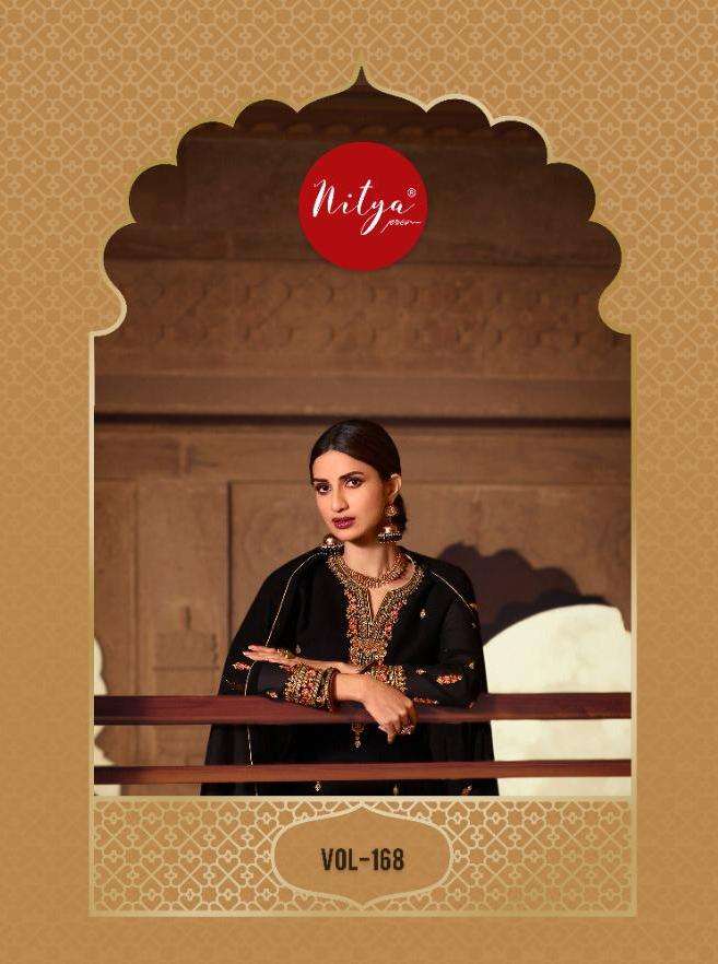 lt nitya vol 168 georgette work pakistani party wear suits wholesaler