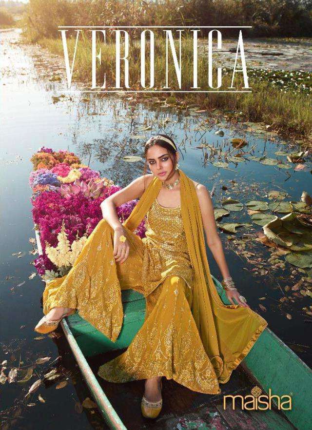 maisha veronica georgette embroidery girlish style suits wholesaler