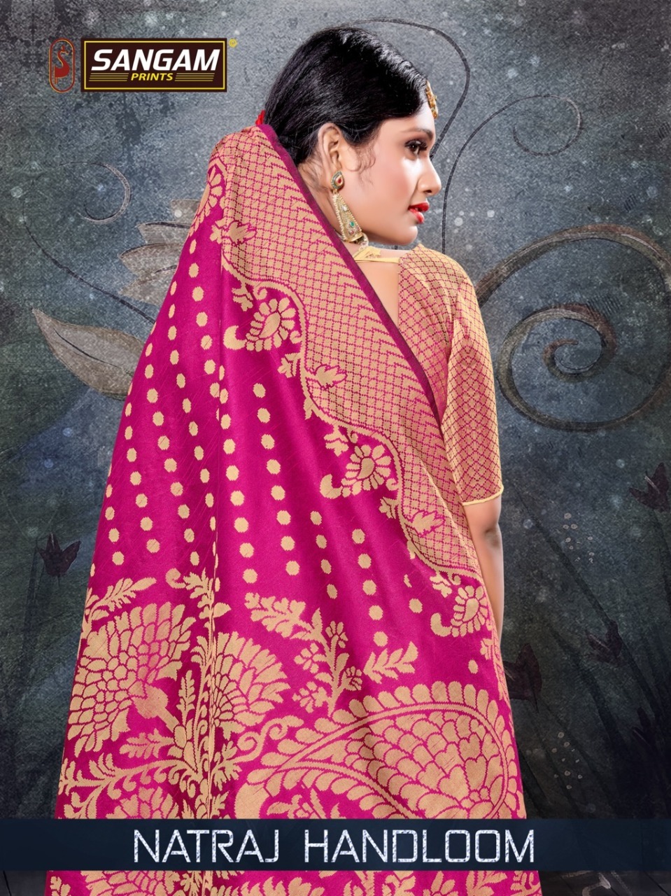 Natraj Handloom By Sangam Prints Traditional Look Designer Cotton Saree Supplier