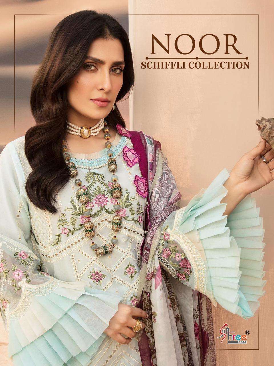 noor schiffli collection by shree fabs lawn embroidery pakistani suits