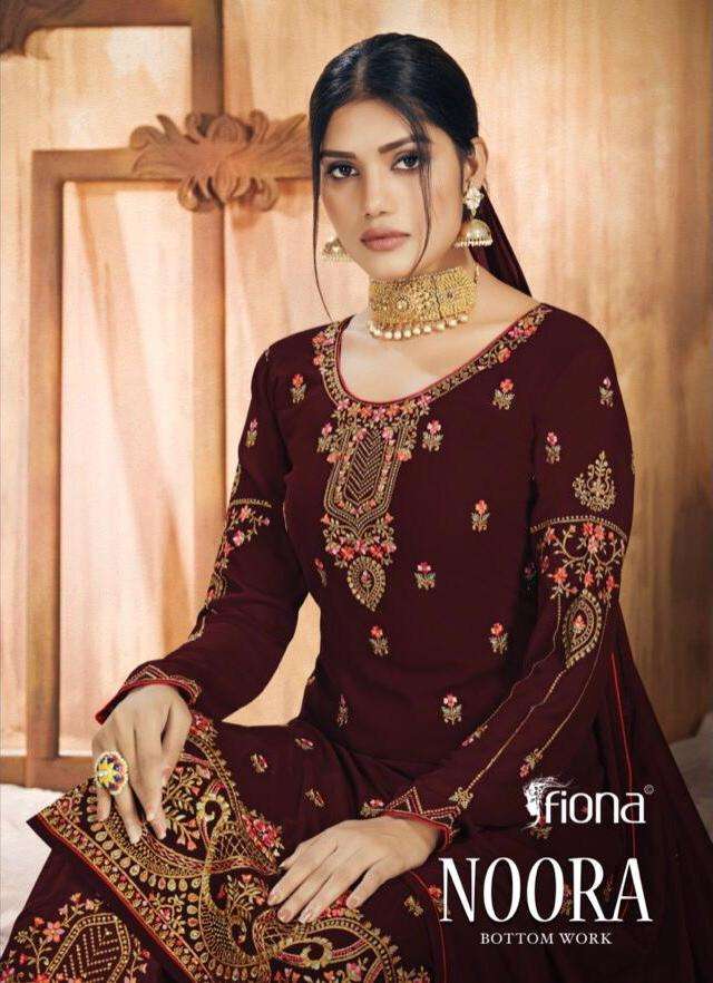 noora by fiona georgette designer fancy dresses collection