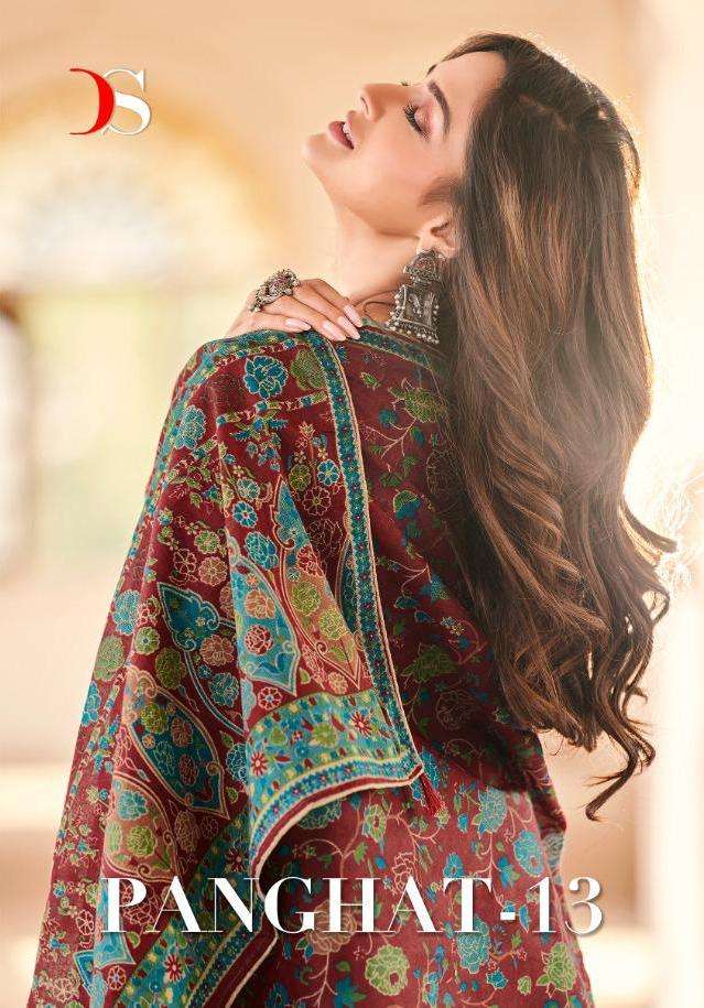 panghat vol 13 by deepsy cotton printed embroidery suits