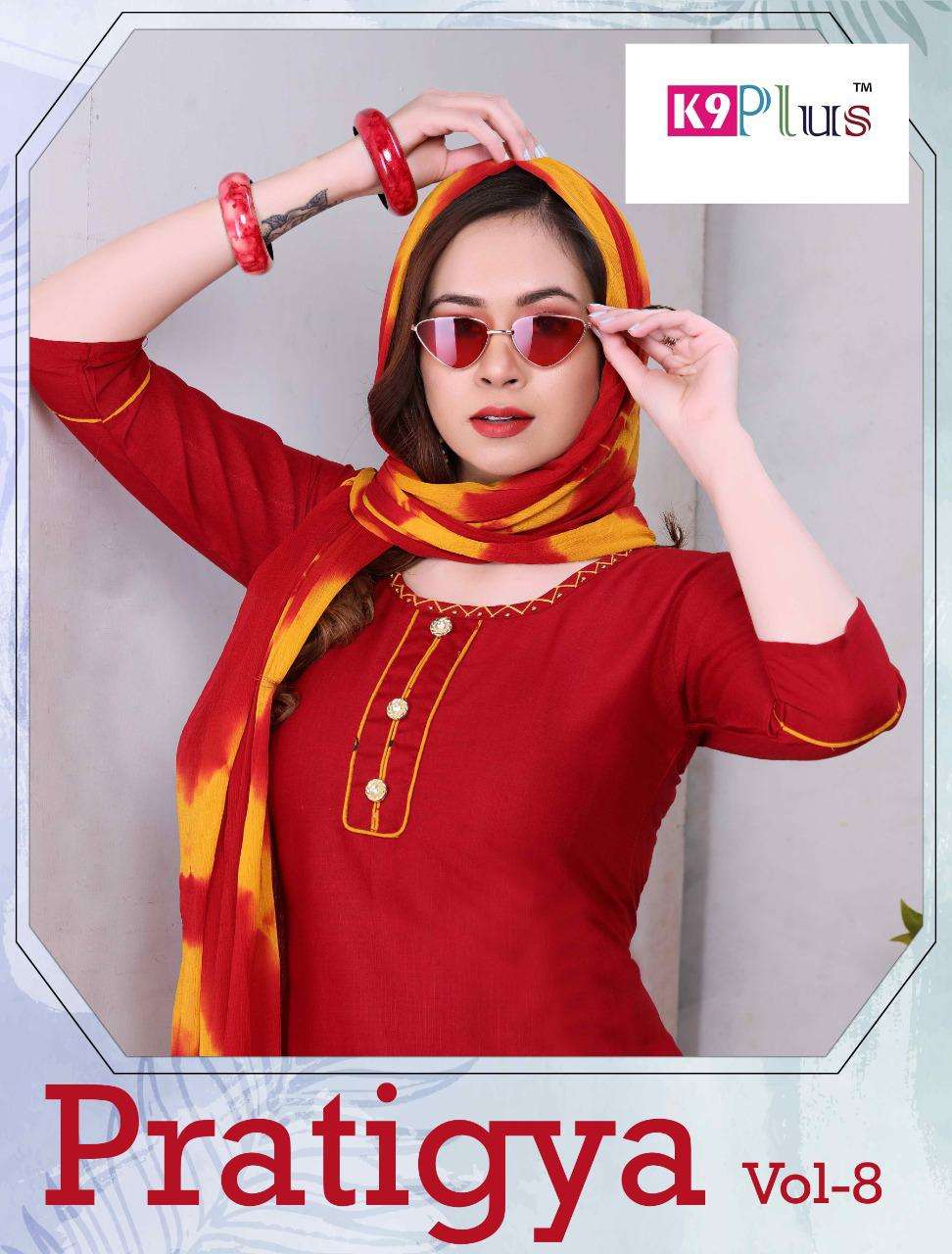 pratigya vol.8 by k9plus heavy rayon readymade suit Cataolog Collection Wholesaler Best Rate In Ahmedabad Surat Chennai India Uk Usa Malaysia Singapore Canada Australia