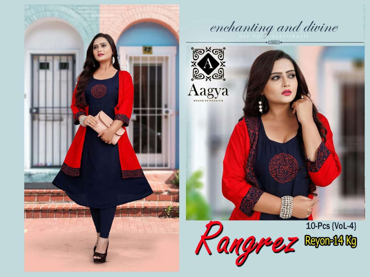 Rangrez vol.4 by aagya heavy rayon kurti Catalog Collection Wholesaler Lowest Best Price In Ahmedabad Surat Chennai India Uk Usa Malaysia Singapore Canada Australia