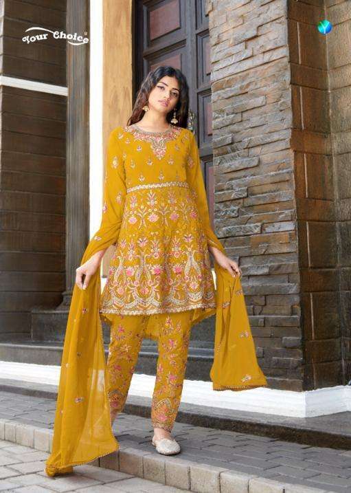 raziya by your choice georgette readymade embroidery pakistani suits