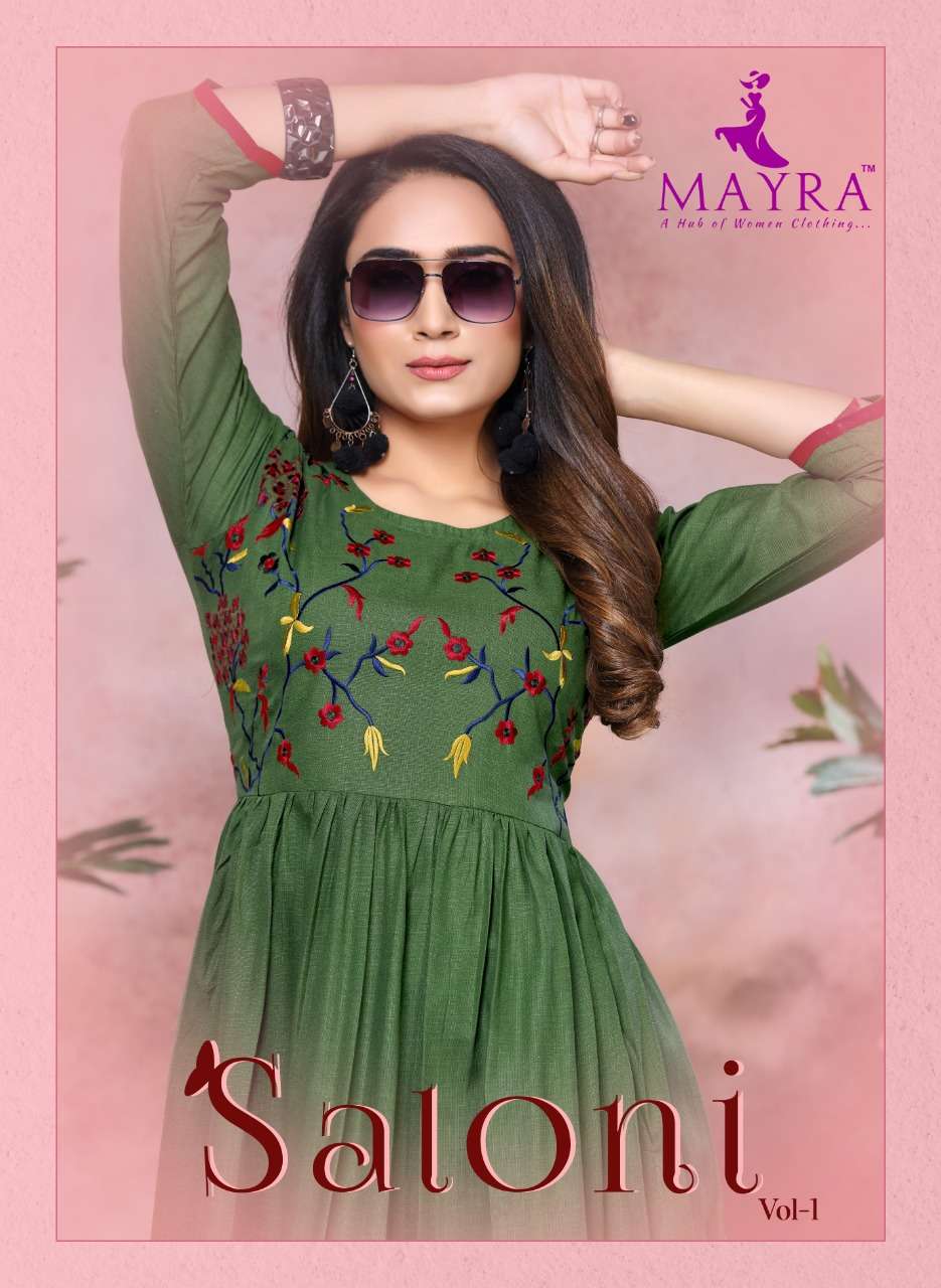 saloni by mayra heavy cotton slub with work kurti Cataolog Collection Wholesaler Lowest Best Price In Ahmedabad Surat Chennai India Uk Usa Malaysia Singapore Canada Australia