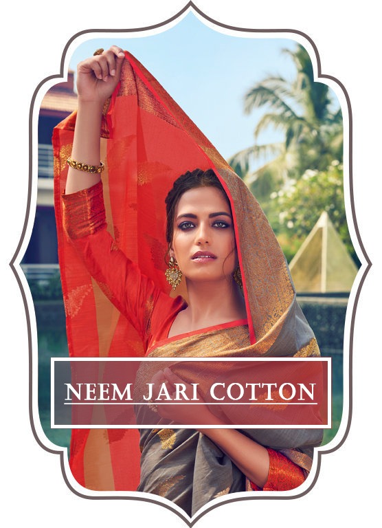 Sangam Prints Launch Neem Jari Cotton Traditional Wear Cotton Handloom Saree Wholesaler