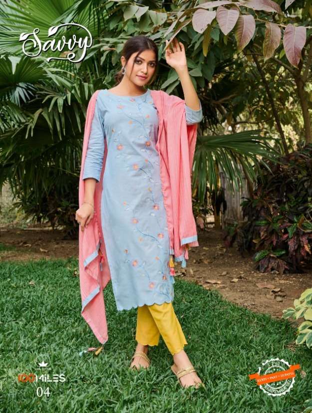 savvy by 100 miles cotton readymade salwar kameez online supplier