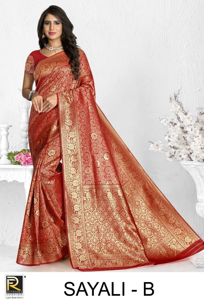 Sayali by ranjna saree kasual wear silk saree Collection 